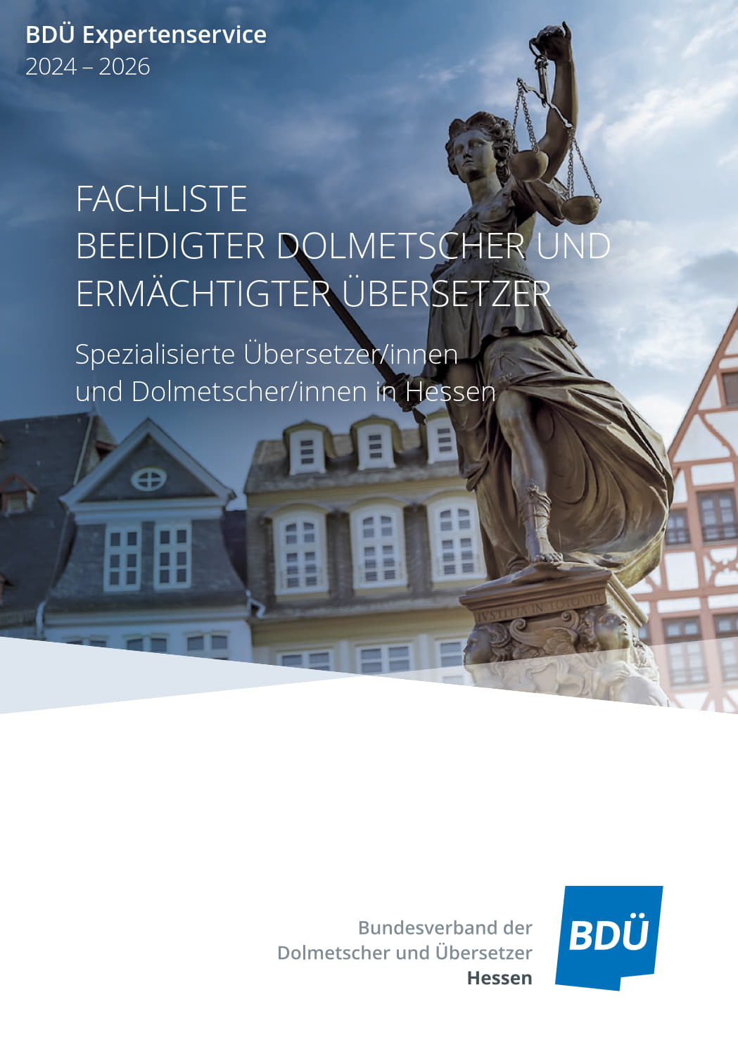 BDÜ Fachliste Recht Hessen 2024-2026 Titelseite